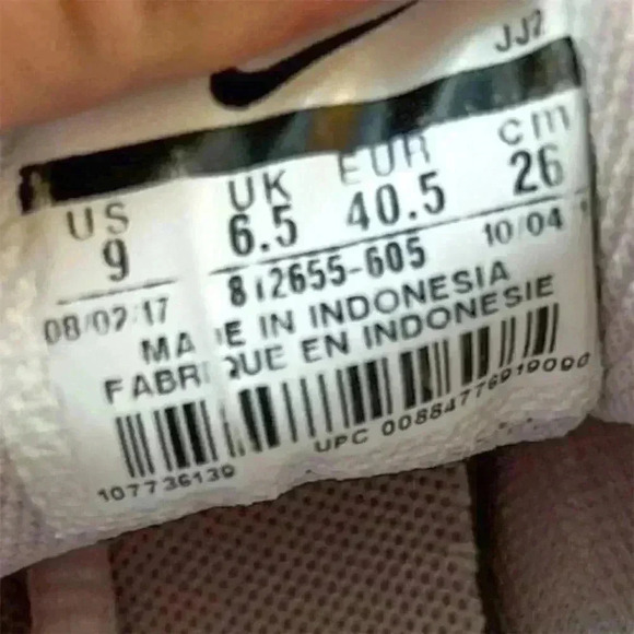 Nike Tanjun Women's Pink Running Shoes Size 9 Mesh Lace Up Sneakers - Picture 5 of 8